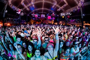 Having fun at a concert, sans earplugs. What'd you say?